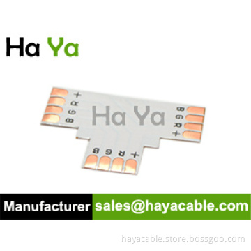 RGB 4-pin Connector with Clip 10mm LED Strip Solde